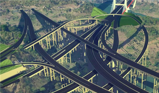 數(shù)字孿生公路。四川公路設(shè)計(jì)院供圖